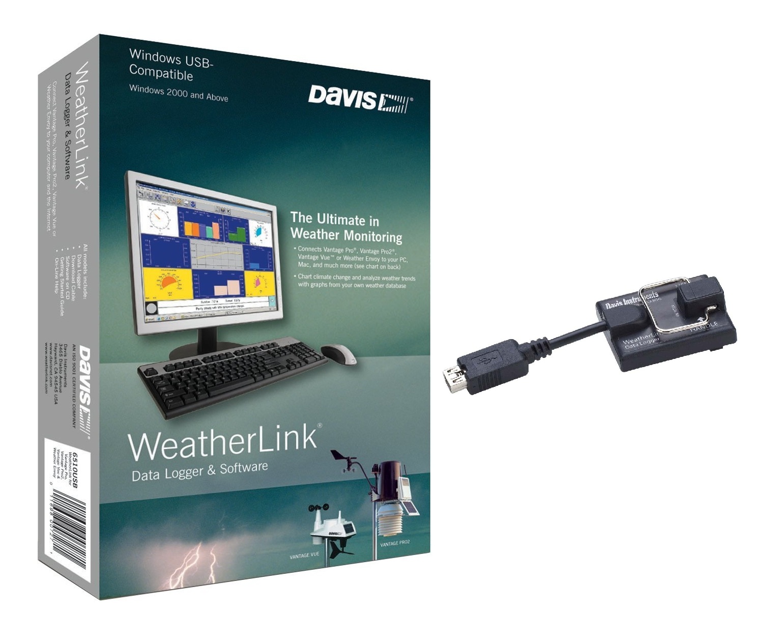 Davis 6510USB - 20.1 Davis WeatherLink - Registrador de datos y Software Puerto USB - Imagen 1